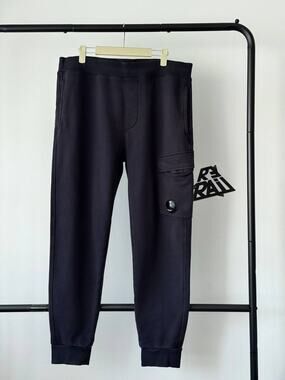 CP Company Lens Cargo Navy Sweatpants